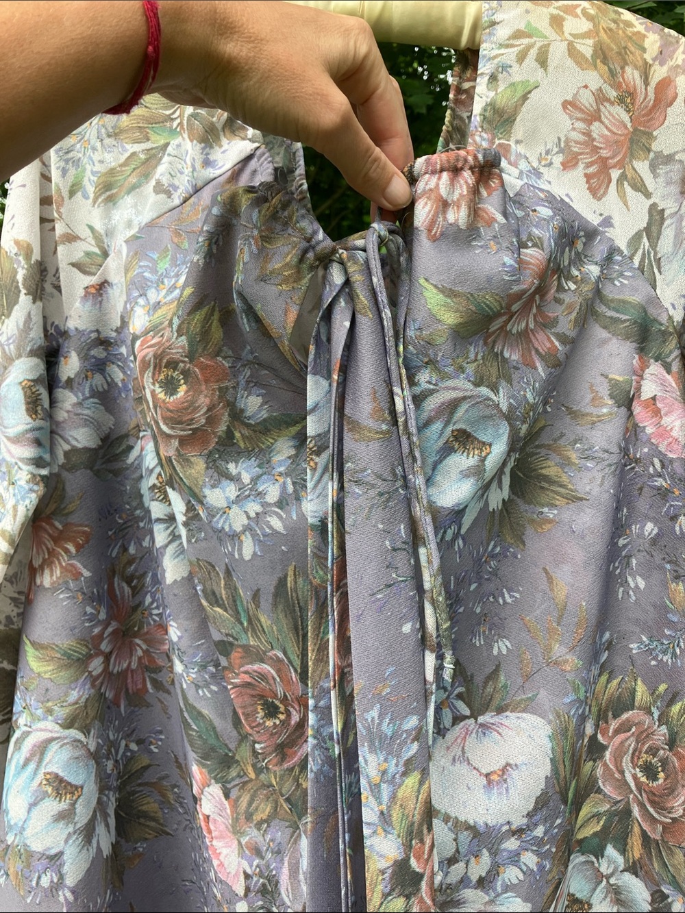 Vintage Floral Prairie Dress in Lavender, Cream, Pink and Green vintage beeqe - Picture 3 of 5